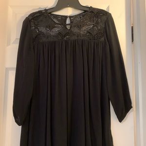 Black lace blouse. Size M